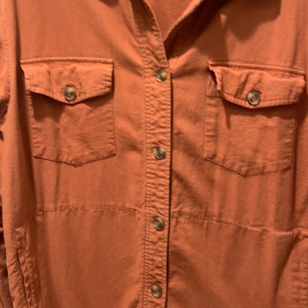 Gentle Fawn Rust Button-Up Utility Jacket - Picture 5 of 7
